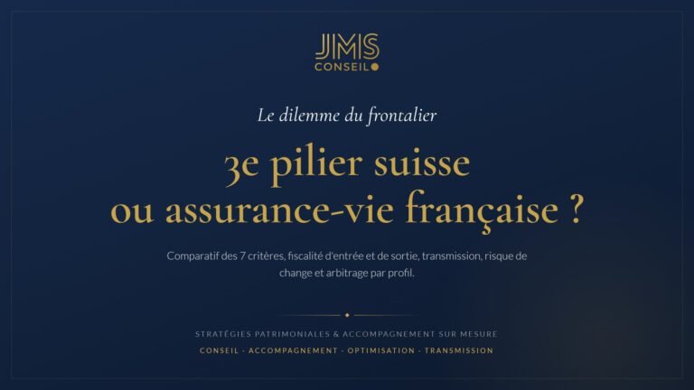 3e pilier suisse ou assurance-vie française : le dilemme du frontalier, guide JMS Conseil